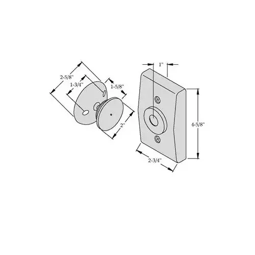 2100 Wall Mount Electromagnetic Door Holder