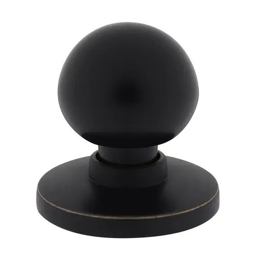 Pedestal Knob with Removable Backplate Oil Rubbed Bronze