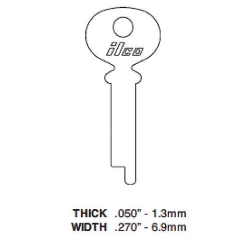 Key Blank Misc. Flat Steel