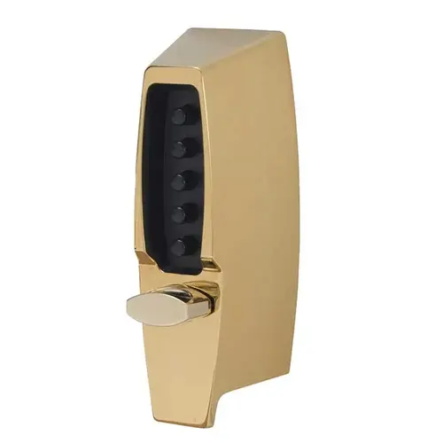 7100 Series Lt Com Lock 1/2" Deadlocking Latch Bright Brass