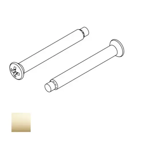 Kwikset 81835-3 KSP and MSP Knobs and Levers Machine Screws Bright Brass Finish