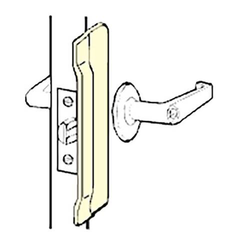 Don Jo CLP-110-630 10" Commercial Latch Protector for Outswing Doors Satin Stainless Steel Finish
