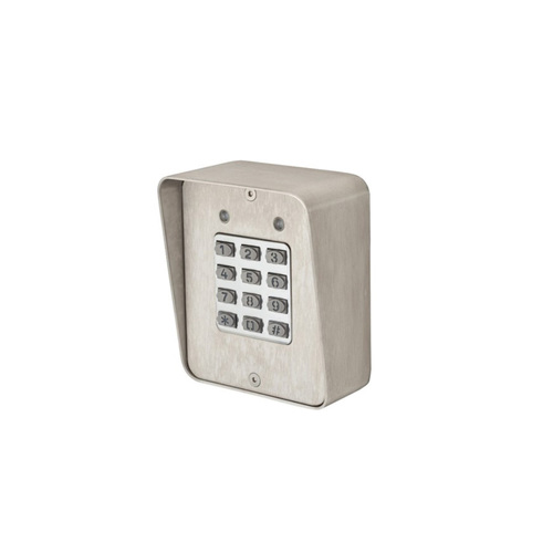 Locknetics DKP-165-S Digital Keypad; Surface Mount with Case; Up to 480 Users with Timed Anti-Pass Back Satin Stainless Steel Finish
