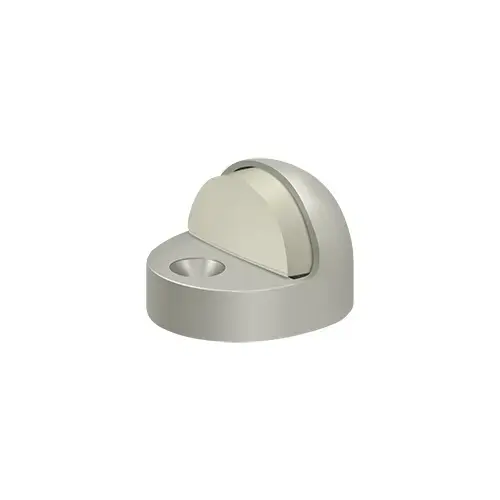 Floor Mounted Dome Shaped Door Stop High Profile Satin Nickel