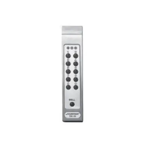 Digital Keypad System Narrow Stile Satin Stainless Steel Finish