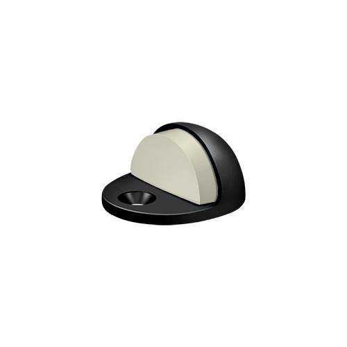 Dome Stop Low Profile, Solid Brass in Paint Black