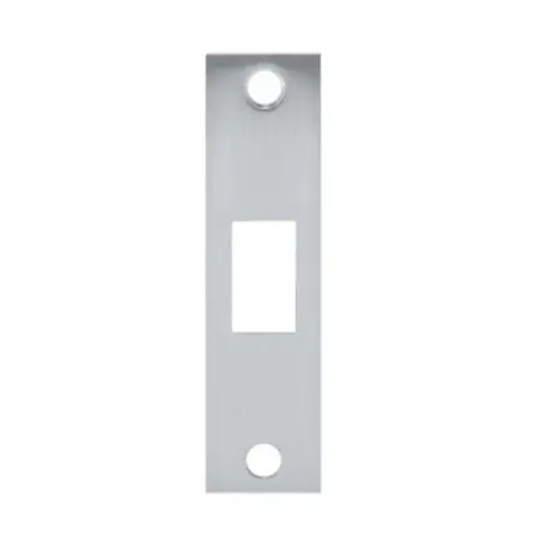 1-1/4" x 4-7/8" Deadbolt Strike Silver Coated Finish Aluminum Painted