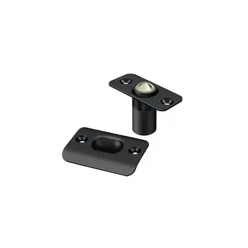 Deltana BC218RU19 Ball Catch, Round Corners in Paint Black