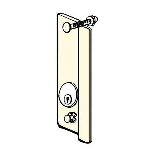 Don Jo GLP-307-DU-LHR Left Hand Reverse Door Guard for Aluminum Entrance Doors for Pull Handle Interference Dark Bronze Finish