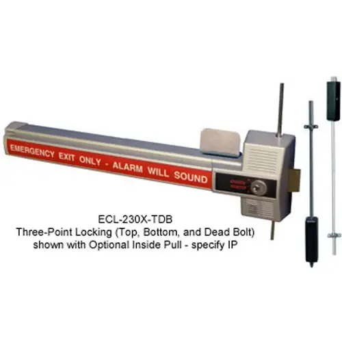 3 Point Top Bolt, Deadbolt and Bottom Bolt Exit Control Lock