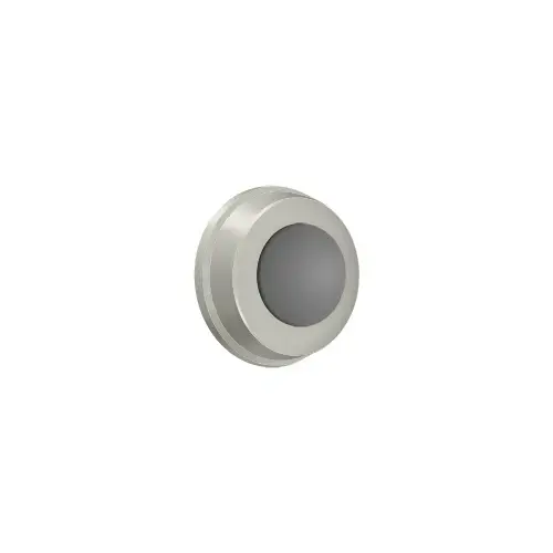 1" Diameter Wall Stop Flush Bumper Satin Nickel