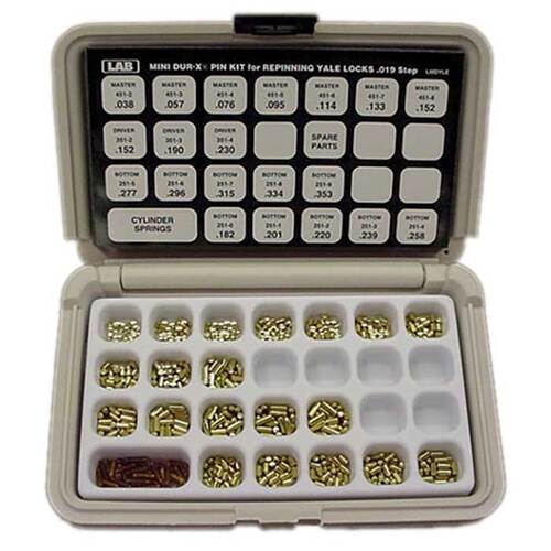 LAB LMDYLE Mini Dur-X Pin Kit, Yale, (Polyethylene)