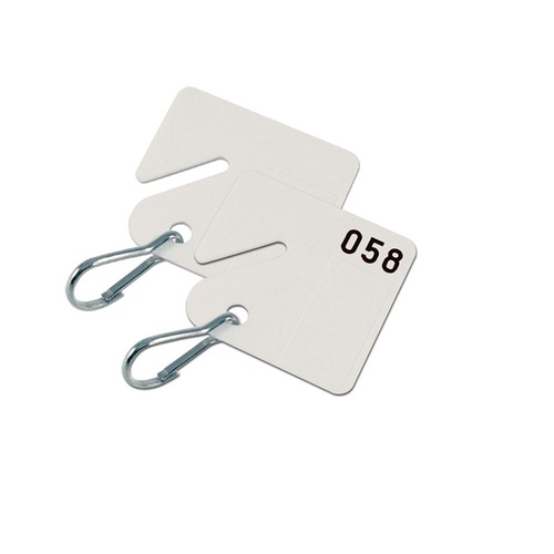 Lucky Line Products 25900 White Cabinet Key Tag (20 Tags per Pack)