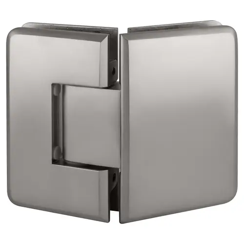 CRL C0L045SC Satin Chrome Cologne 045 Series 135 degree Glass-to-Glass Hinge