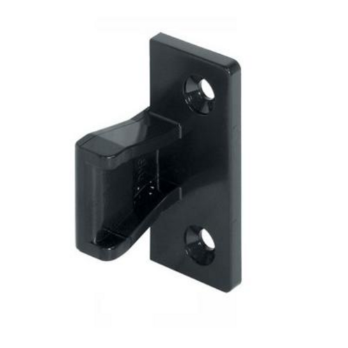 Hafele 262.50.359 Push-in Fitting, AS Panel Connector With wood screws Keku, Black, With wood screws Black