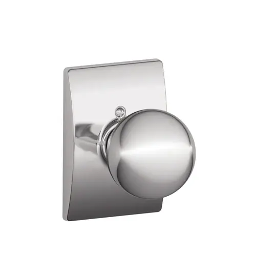 F170 Orbit Dummy Knob Lock With Century Trim, Bright Polished Chrome