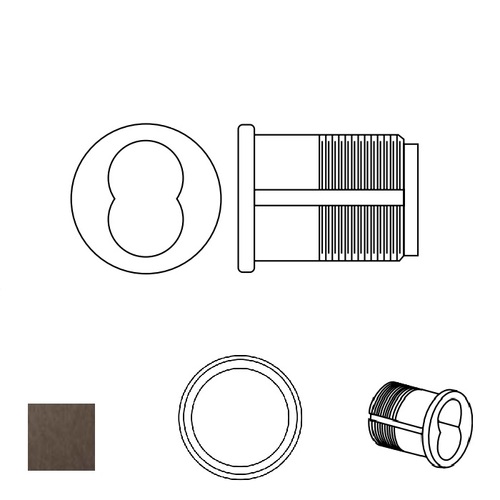 Mortise IC shell only, Dark Oxidized Satin Bronze