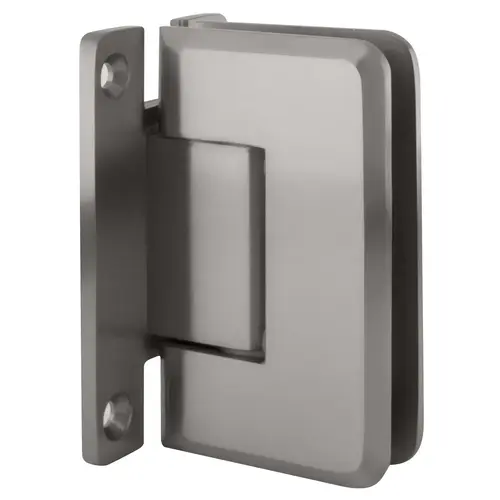 Satin Chrome Pinnacle 037 Series Wall Mount 'H' Back Plate Hinge