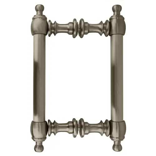 Brushed Nickel 6" Colonial Style Back-to-Back Pull Handles
