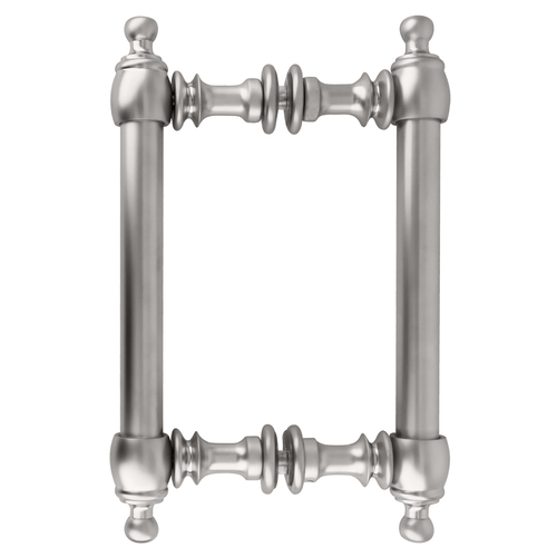 Satin Chrome 6" Colonial Style Back-to-Back Pull Handles