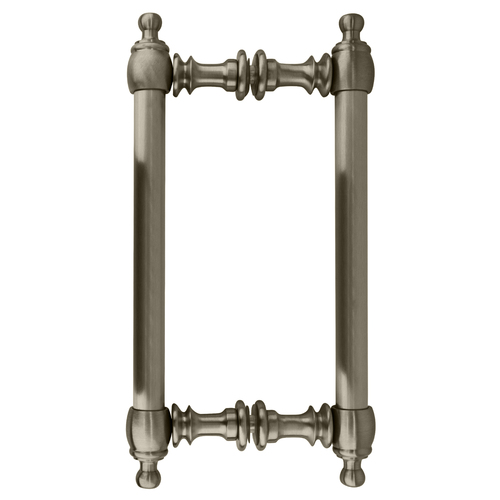 CRL C0L8X8BN Brushed Nickel 8" Colonial Style BacktoBack Pull Handles