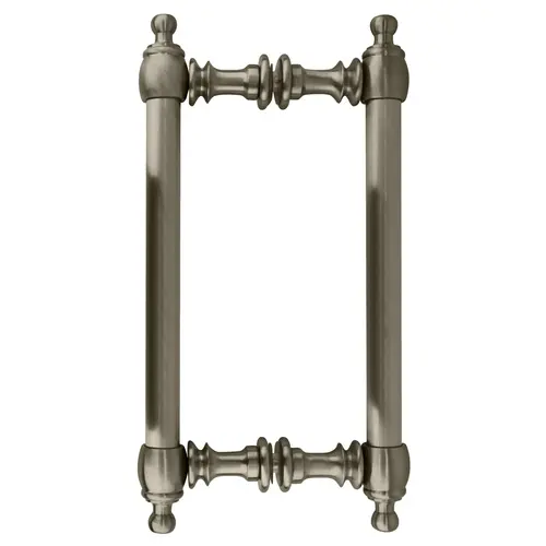 Brushed Nickel 8" Colonial Style Back-to-Back Pull Handles