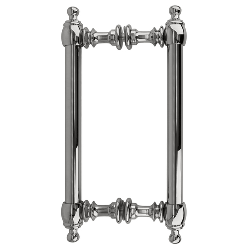 Polished Chrome 8" Colonial Style Back-to-Back Pull Handles