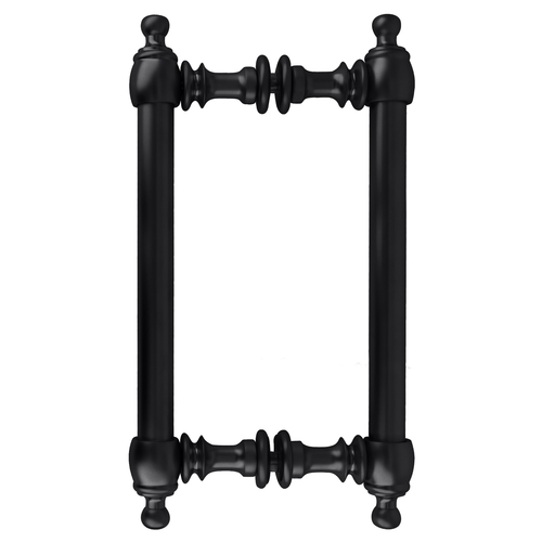 Matte Black 8" Colonial Style Back-to-Back Pull Handles