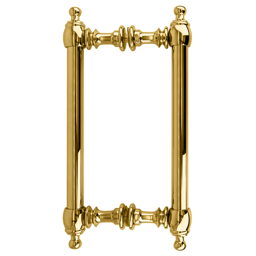 Unlacquered Brass 8" Colonial Style Back-to-Back Pull Handles