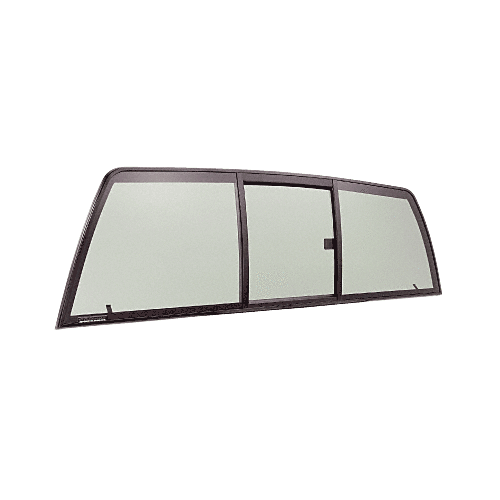 CRL ETRV660LT Tri-Vent Three Panel Slider with Light Gray Glass for 1998+ Nissan Frontier