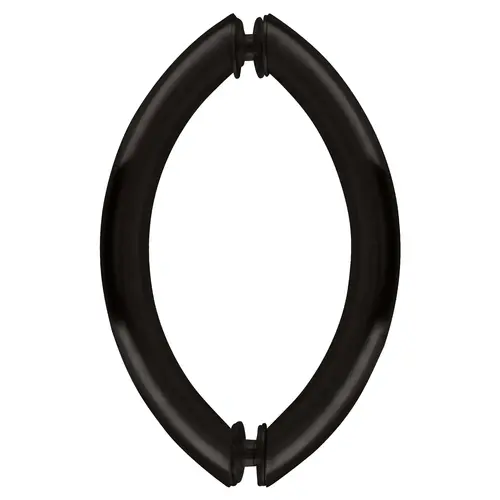 Oil Rubbed Bronze 6" Crescent Style Back-to-Back Pull Handles Without Metal Washers