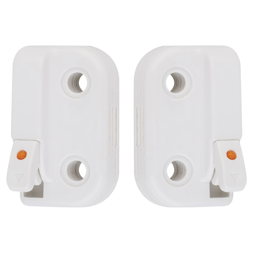 Cream White Dual Action Single/Double Hung Or Sliding Plastic (WOCD) Window Opening Control Device