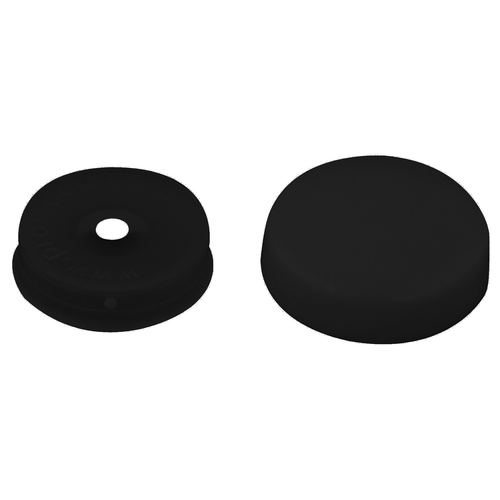 Black Flat Large Snap Cap Screw Covers