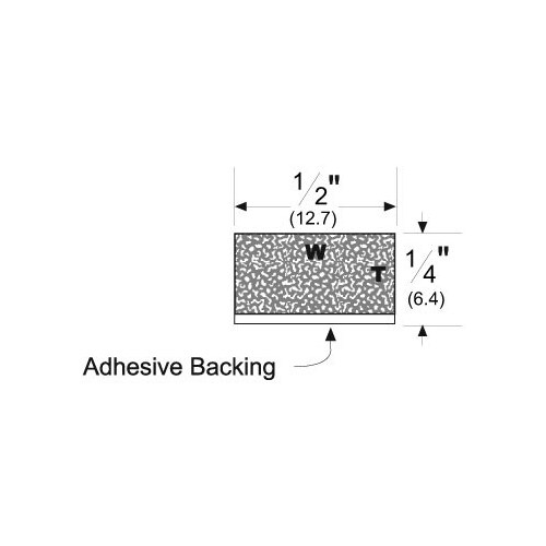 Self-Adhesive Weatherstrip Charcoal