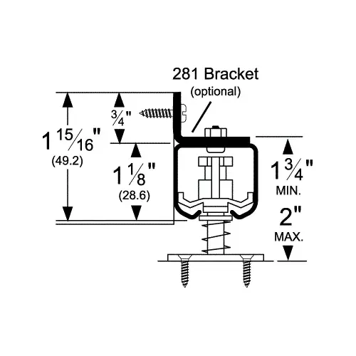Pemko PC2815 Bracket Zinc Coated Steel