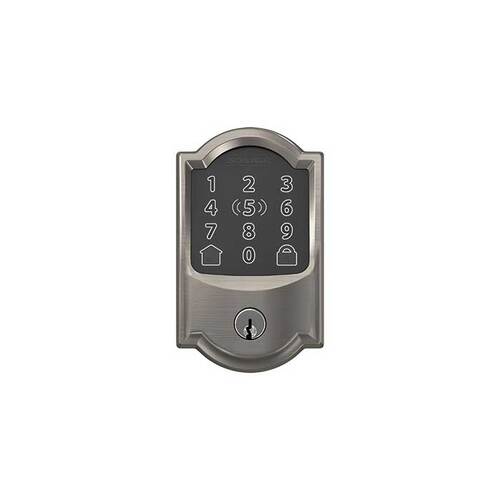 Encode Plus Smart WiFi Single Cylinder Deadbolt Satin Nickel