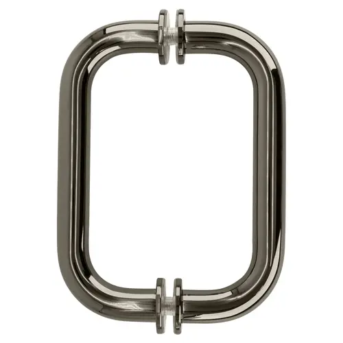 CRL SDPR6PN Polished Nickel 6" Tubular Back-to-Back 3/4" Diameter Shower Door Pull Handles