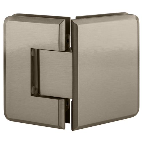 CRL C0L045BN Brushed Nickel Cologne 045 Series 135 Glass-to-Glass Hinge