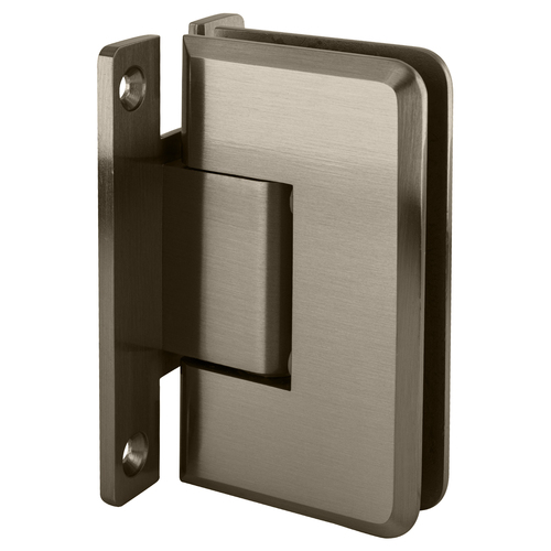 Brushed Nickel Cologne Series Wall Mount 'H' Back Plate Positive Close Hinge