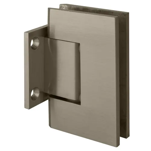 CRL GEN074BN Brushed Nickel Geneva 074 Series Wall Mount Short Back Plate Hinge