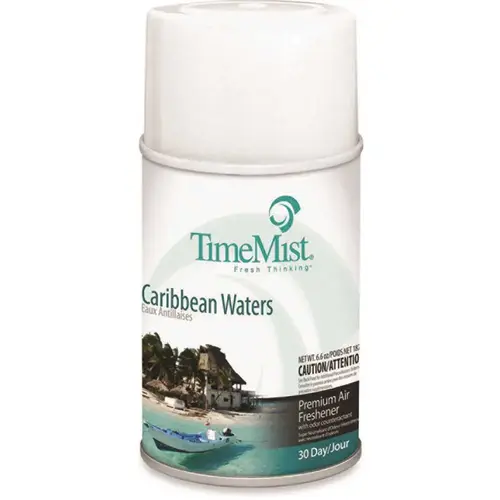 TimeMist TMS1042756 6.6 oz. Caribbean Waters Automatic Air Freshener Spray Refill Colorless