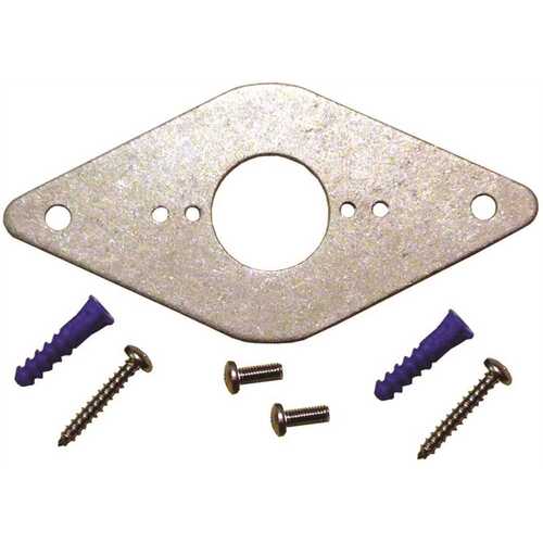 Reinforcing mounting plate for hose bibbs and sillcocks