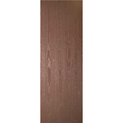 28 in. x 80 in. Walnut Textured Flush Dark Wood Hollow Core Wood Interior Door Slab