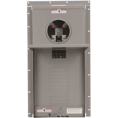 200 Amp 20-Space 40-Circuit Overhead Flush Meter Combo Load Center