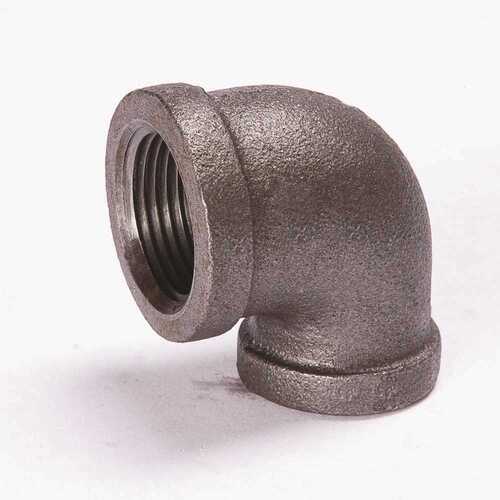 1-1/2 in. x 1 in. Steel Black 90-Degree Reducing Elbow