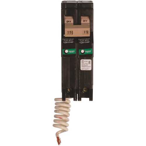 15 Amp 2 Pole Type CH Combination Arc Fault Circuit Breaker