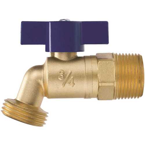 1/2 in. Quarter Turn Hose Bibb-Cup or Male Fitting