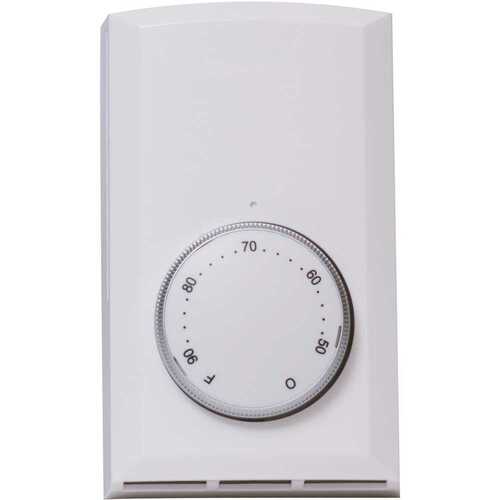 Mechanical Double-Pole 22 Amp Wall Thermostat in White