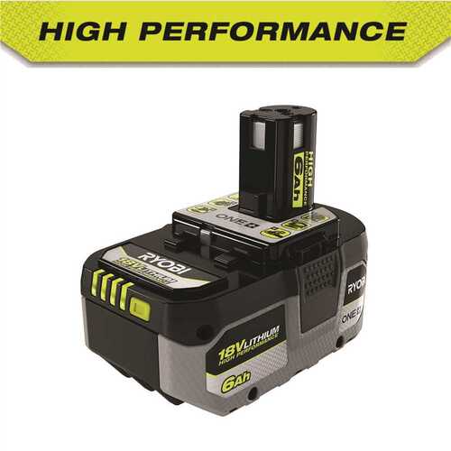 RYOBI PBP007 ONE+ 18V 6.0 Ah Lithium-Ion HIGH PERFORMANCE Battery