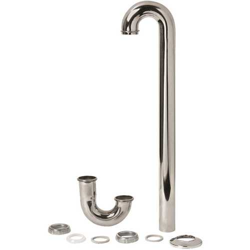 Dearborn Brass HDC720-1 1-1/2 in. 20-Gauge Brass Sink Drain S-Trap, Chrome-Plated